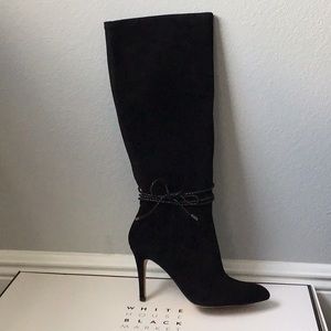 Black Suede Knee high boots